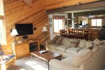 Mammoth Condo Rental Wildflower 48- Living Room, Dining Room, Kitchen